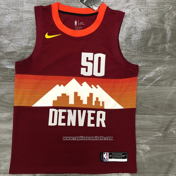 Camiseta Denver Nuggets Aaron Gordon #50 Ciudad 2020-21 Rojo